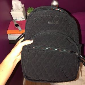 Compact Black Vera Bradley Backpack
